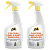 CLR Calcium, Lime & Rust Remover, Blasts Calcium, Dissolves Lime Deposits, Zaps Stubborn Rust Stains and Hard Water Deposits, 26 Ounce Spray Bottle (Pack of 2)