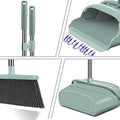 kelamayi Broom and Dustpan Set for Home，Broom and Dustpan Set, Broom Dustpan Set, Broom and Dustpan Combo for Office, Indoor&Outdoor Sweeping, Stand Up Broom and Dustpan (Gray&Yellow)