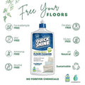 Quick Shine 2 Pack Smart Combo- Includes 1 Multi Surface Floor Cleaner 27oz & 1 Multi Surface Floor Finish 27oz | Use on Hardwood, Laminate, Luxury Vinyl Plank, Tile & Stone | Safer Choice Formulas