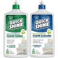 Quick Shine 2 Pack Smart Combo- Includes 1 Multi Surface Floor Cleaner 27oz & 1 Multi Surface Floor Finish 27oz | Use on Hardwood, Laminate, Luxury Vinyl Plank, Tile & Stone | Safer Choice Formulas