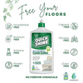 Quick Shine 2 Pack Smart Combo- Includes 1 Multi Surface Floor Cleaner 27oz & 1 Multi Surface Floor Finish 27oz | Use on Hardwood, Laminate, Luxury Vinyl Plank, Tile & Stone | Safer Choice Formulas