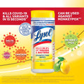 Lysol Disinfectant Wipes, Multi-Surface Antibacterial Cleaning Wipes, For Disinfecting and Cleaning, Lemon and Lime Blossom, 80 Count (Pack of 4)